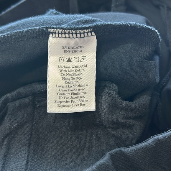 EVERLANE The Dream Pant Black Tailored Sweatpant Pockets Double Knit Sz L - Picture 13 of 16